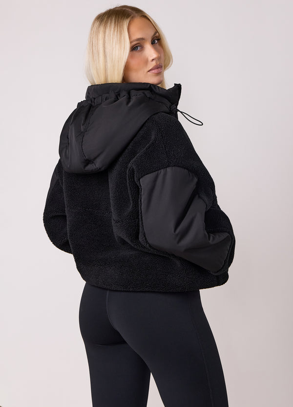 Gym King Borg/Woven Jacket Black