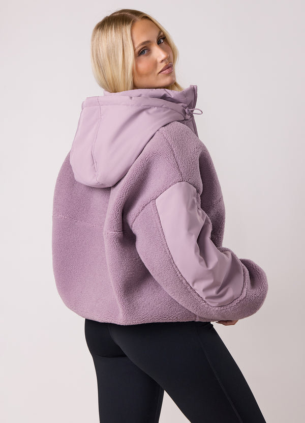 Gym King Borg/Woven Jacket Purple Fog