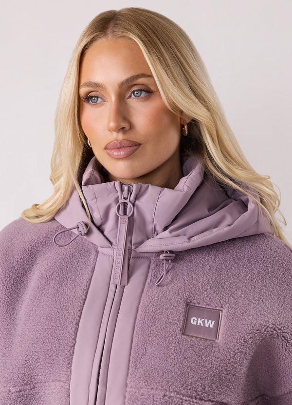 Gym King Borg/Woven Jacket Purple Fog