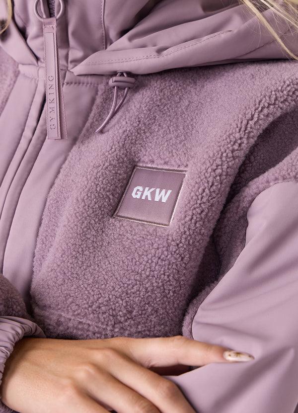 Gym King Borg/Woven Jacket Purple Fog