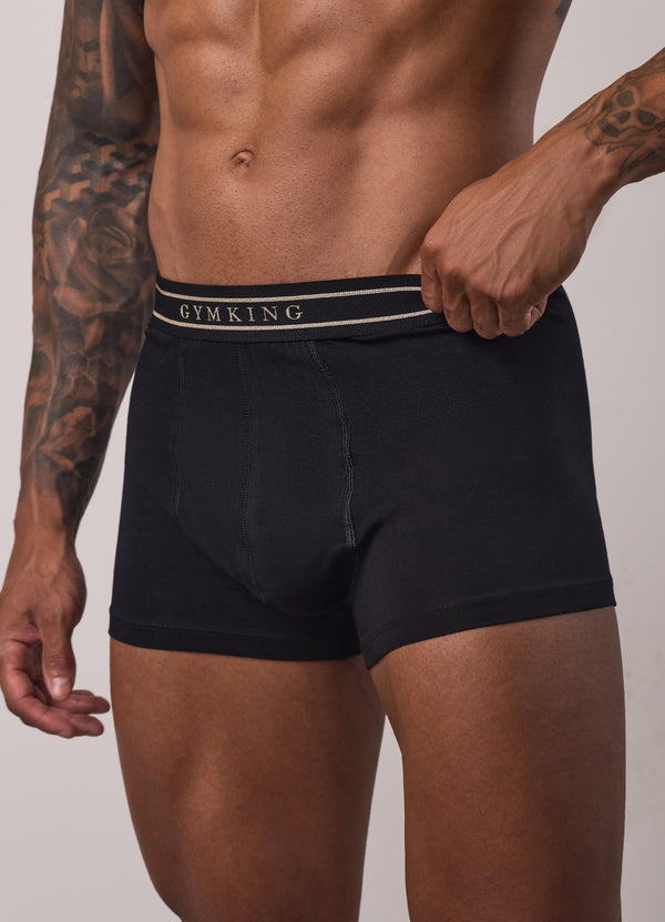 gym king Boxers (3PK) Black/Gold