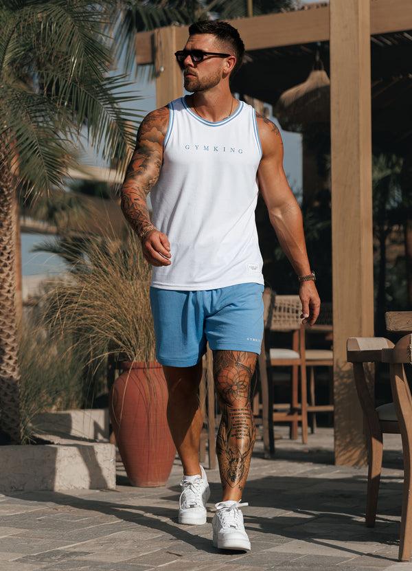 gym king Brooklyn Mesh Short Provence Blue