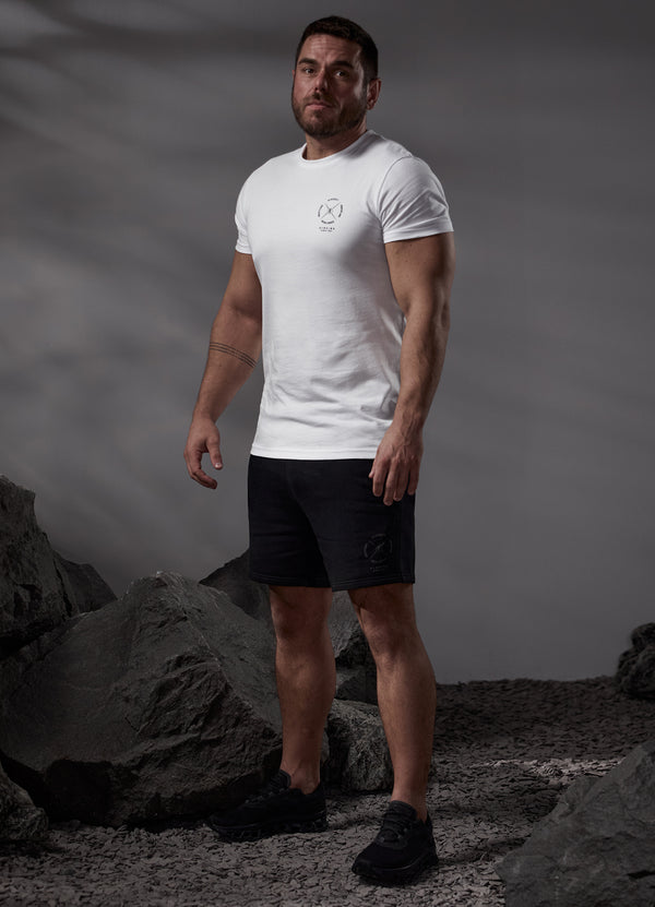 Gym King Compass Tee White