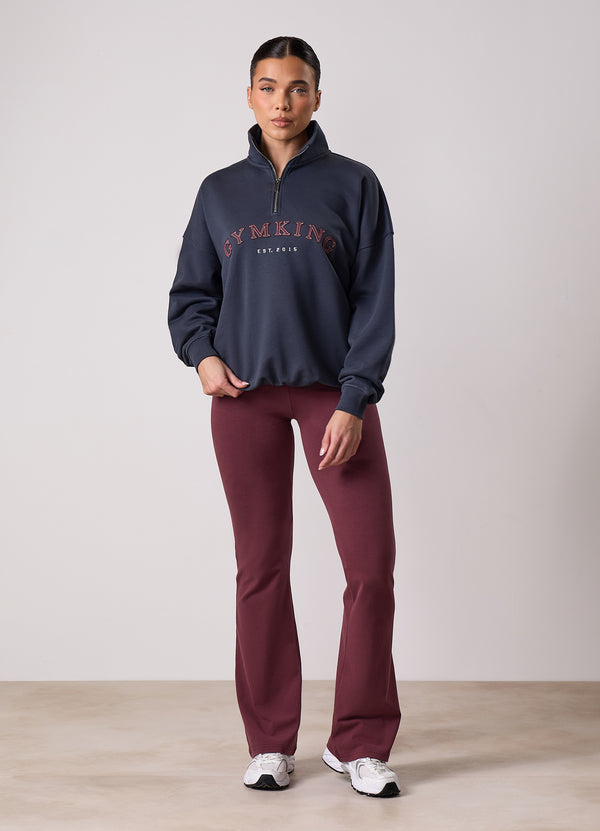 Gym King Compose 1/4 Zip Funnel Midnight Blue