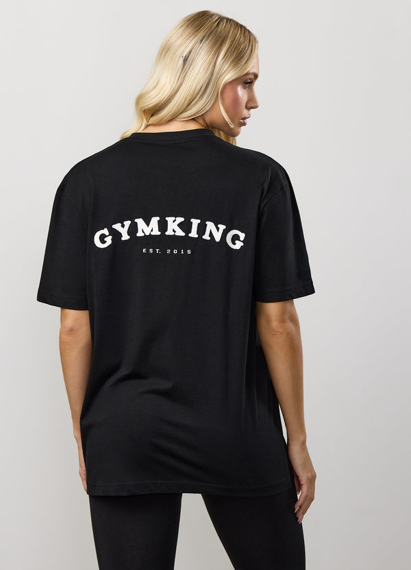 Gym King Compose Cotton BF Tee Black