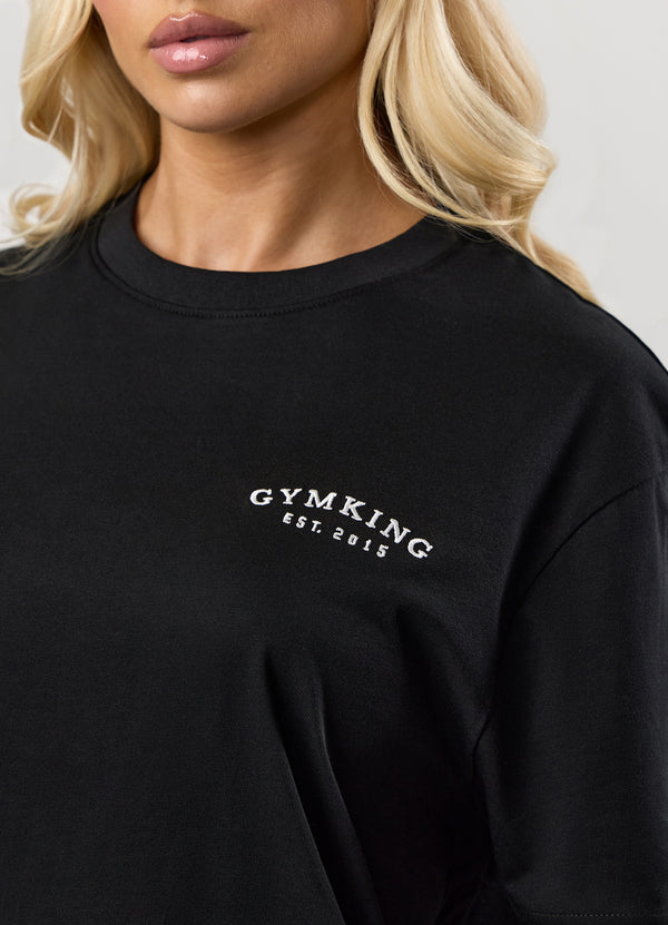 Gym King Compose Cotton BF Tee Black