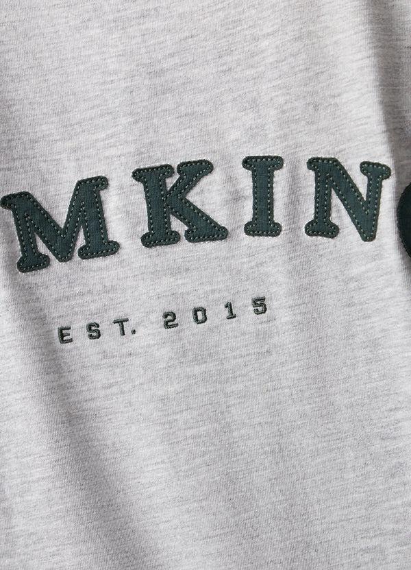 Gym King Compose Cotton BF Tee Snow Marl