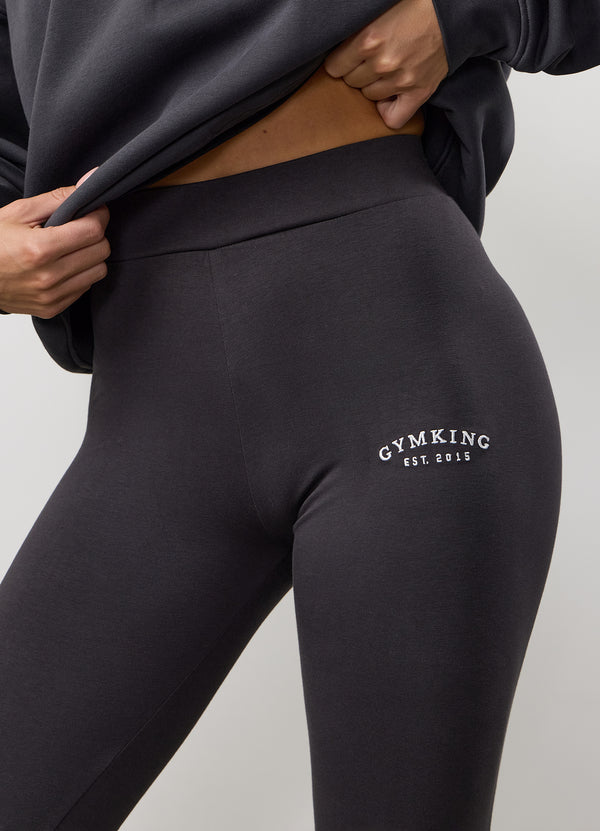 gym king Compose Cotton Jersey Legging Dark Pewter