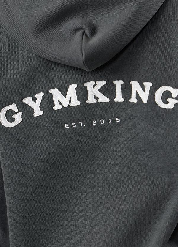Gym King Compose Fleece Oversized Hood Green Smoke