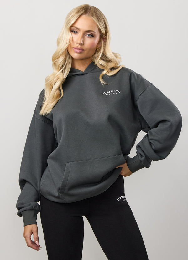 gym king Compose Fleece Oversized Hood Green Smoke