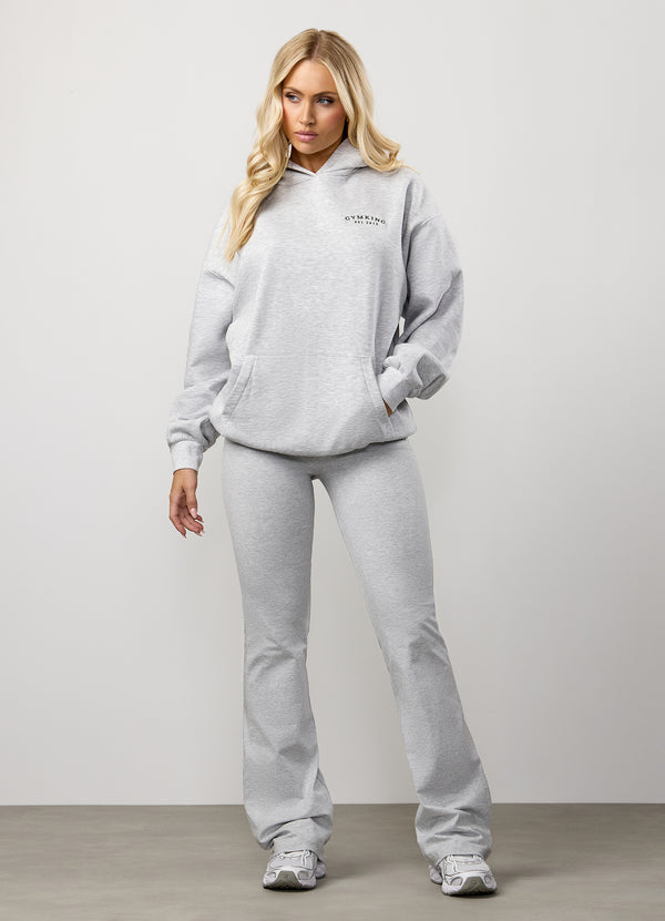 Gym King Compose Fleece Oversized Hood Snow Marl