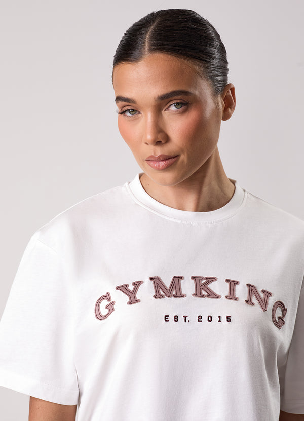 Gym King Compose Jersey Boyfriend Tee Cream