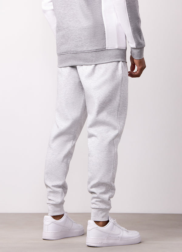 Gym King Contrast Panel Jogger Snow Marl/White