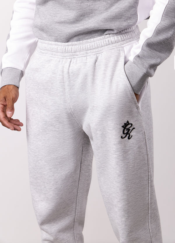 Gym King Contrast Panel Jogger Snow Marl/White