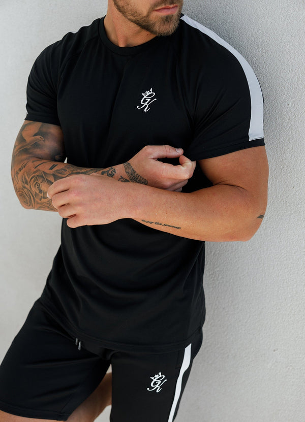 gym king Core Plus Poly Tee Black