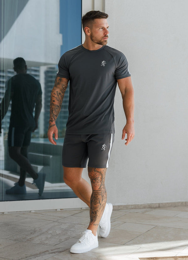 Gym King Core Plus Poly Tee Graphite