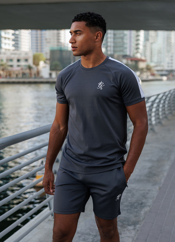 gym king Core Plus Poly Tee Graphite