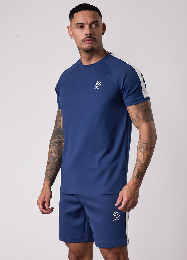 Gym King Core Plus Poly Tee Moonlight Blue