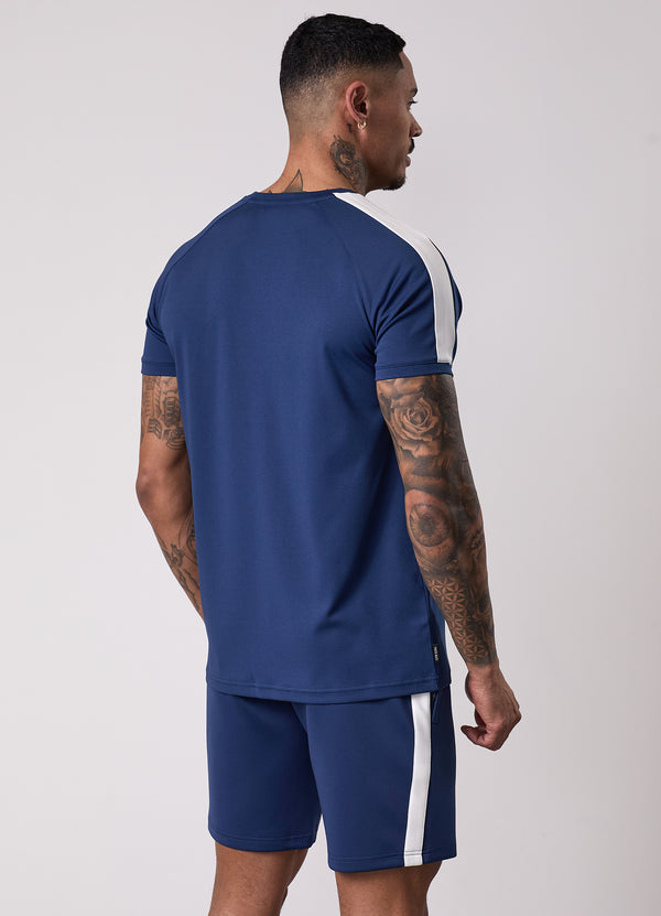 Gym King Core Plus Poly Tee Moonlight Blue