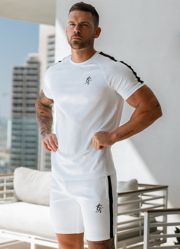 Gym King Core Plus Poly Tee White