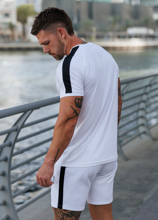 gym king Core Plus Poly Tee White