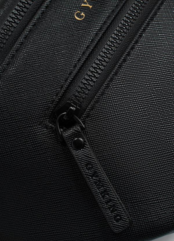 Gym King Debossed Belt Bag Black
