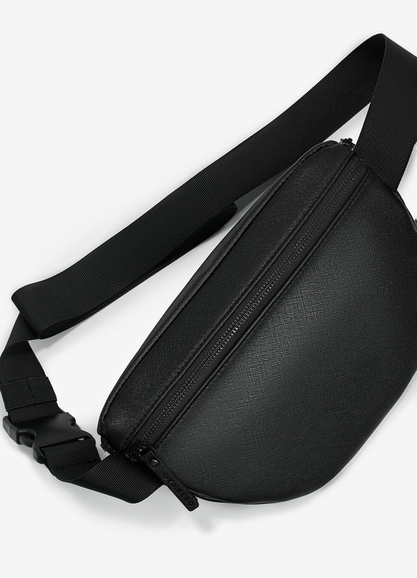 gym king Debossed Belt Bag Black