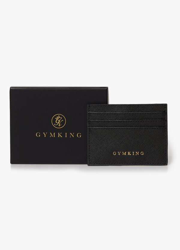 gym king Debossed Card Holder Black