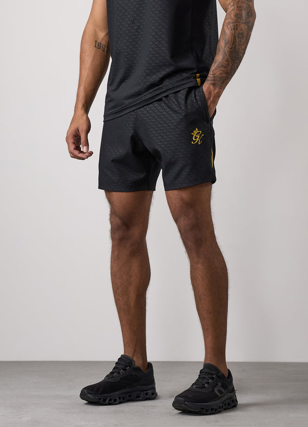 Gym King Debossed Short Black/Gold