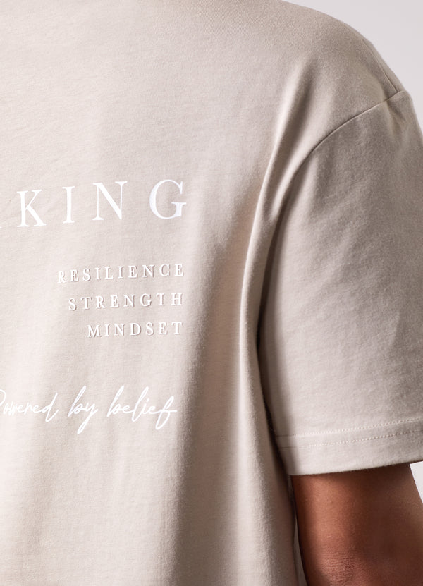 Gym King Define Boyfriend Tee Vanilla Brown