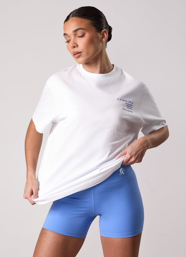 Gym King Define Boyfriend Tee White