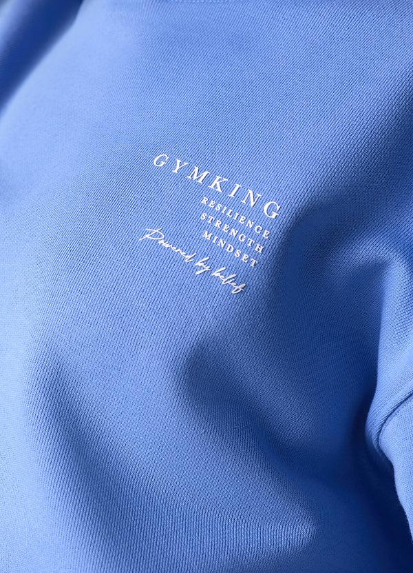 Gym King Define Oversized Hood Iris Blue