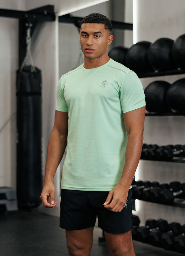 Gym King Element Tee Matcha Green Marl
