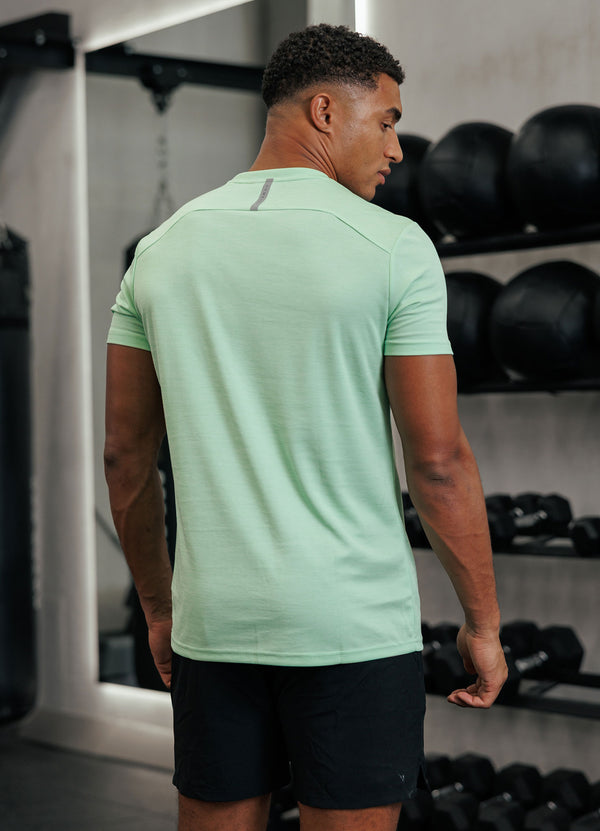 gym king Element Tee Matcha Green Marl