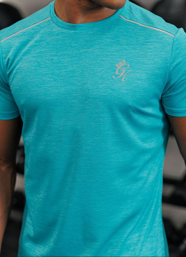Gym King Element Tee Turquoise Marl