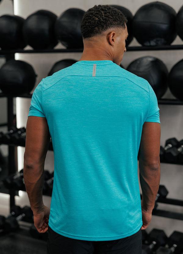 gym king Element Tee Turquoise Marl