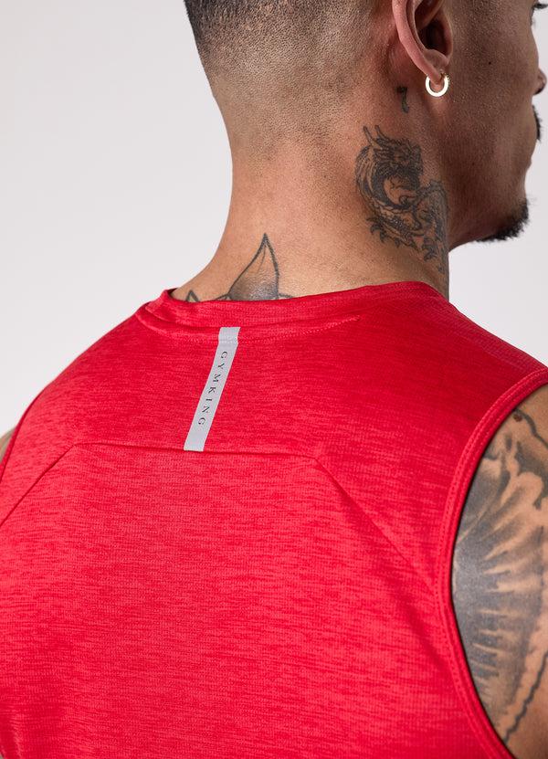 Gym King Element Vest Pepper Red Marl