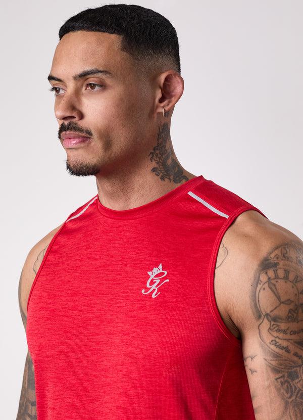 Gym King Element Vest Pepper Red Marl