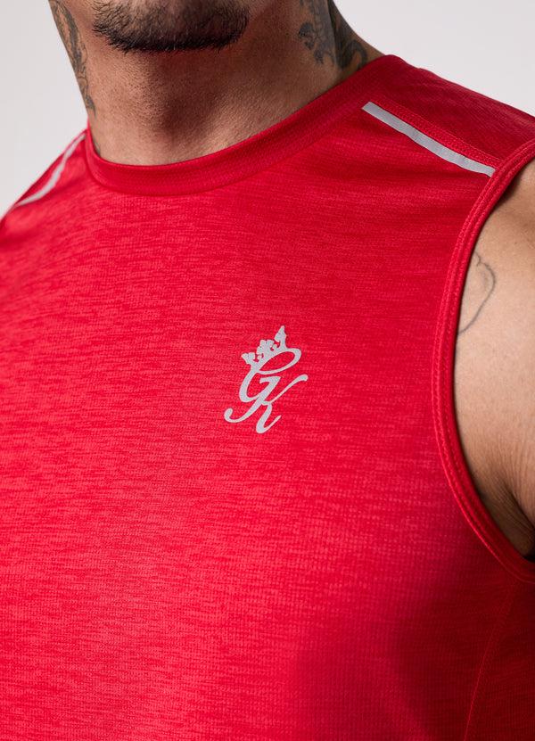 Gym King Element Vest Pepper Red Marl