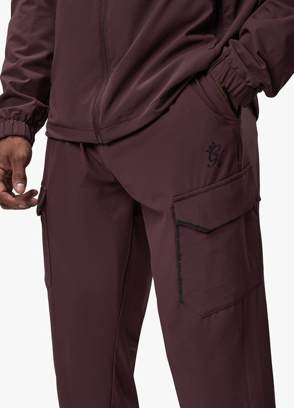 Gym King Elite Ripstop Tracksuit Bottom Deep Plum