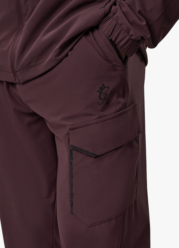 Gym King Elite Ripstop Tracksuit Bottom Deep Plum