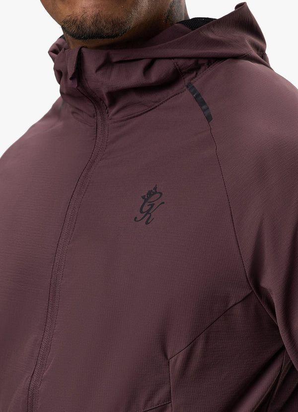 Gym King Elite Ripstop Tracksuit Top Deep Plum