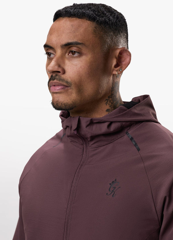 Gym King Elite Ripstop Tracksuit Top Deep Plum