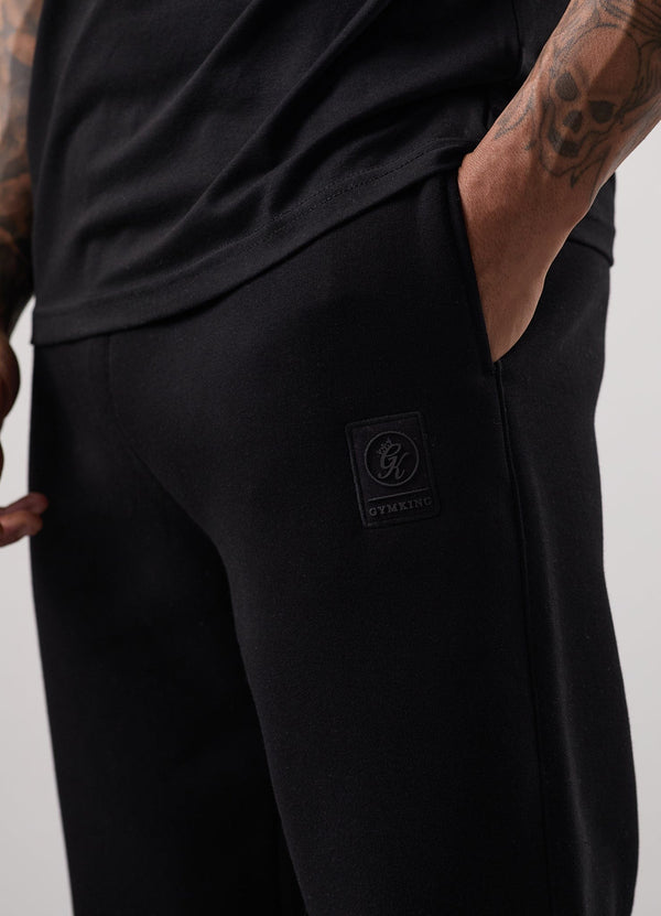 gym king Emblem Jogger Black