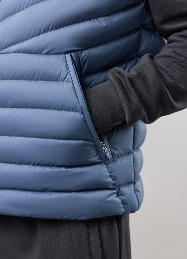 Gym King Endurance Puffer Gilet Slate Blue