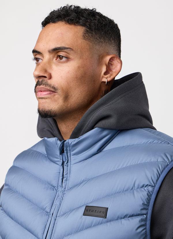 Gym King Endurance Puffer Gilet Slate Blue