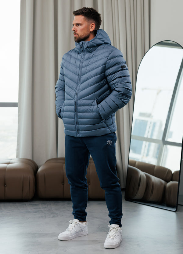 Gym King Endurance Puffer Jacket Slate Blue