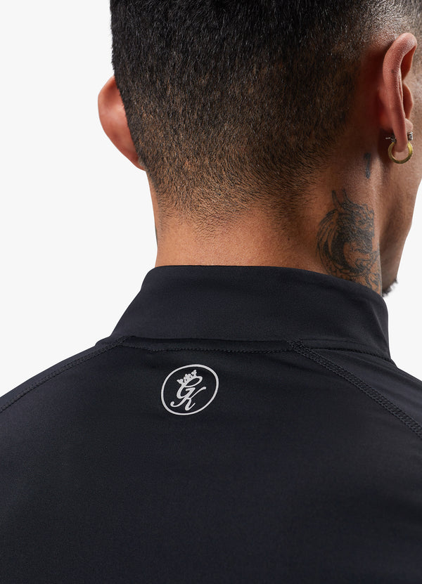 Gym King Energy 1/4 Zip Funnel Black