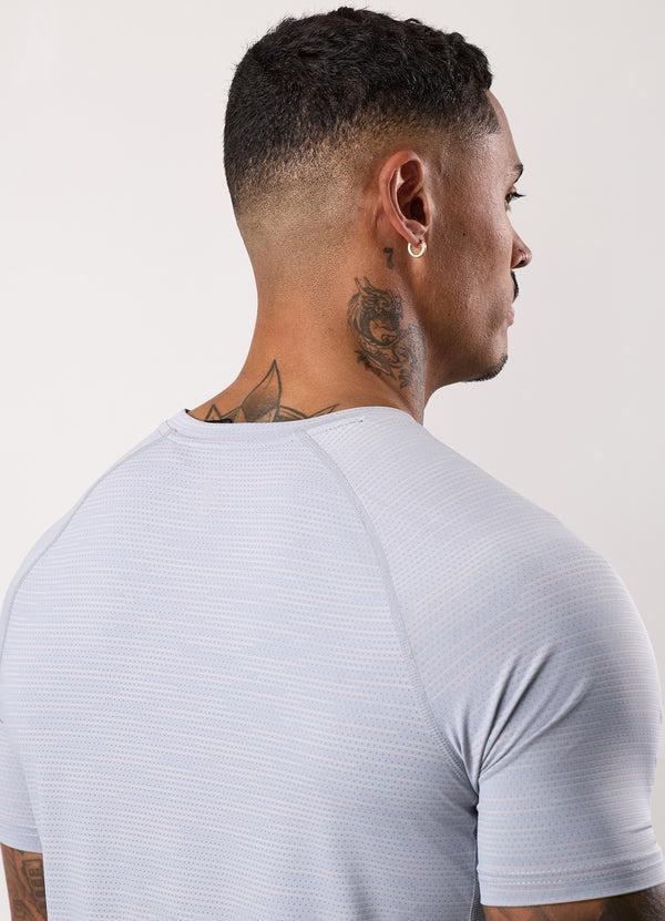 Gym King Energy Grindle Tee Platinum Grey