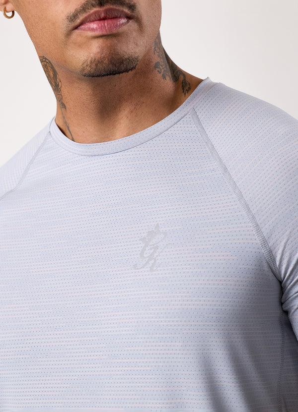 Gym King Energy Grindle Tee Platinum Grey